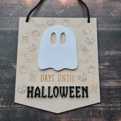 Halloween Countdown Sign Banner