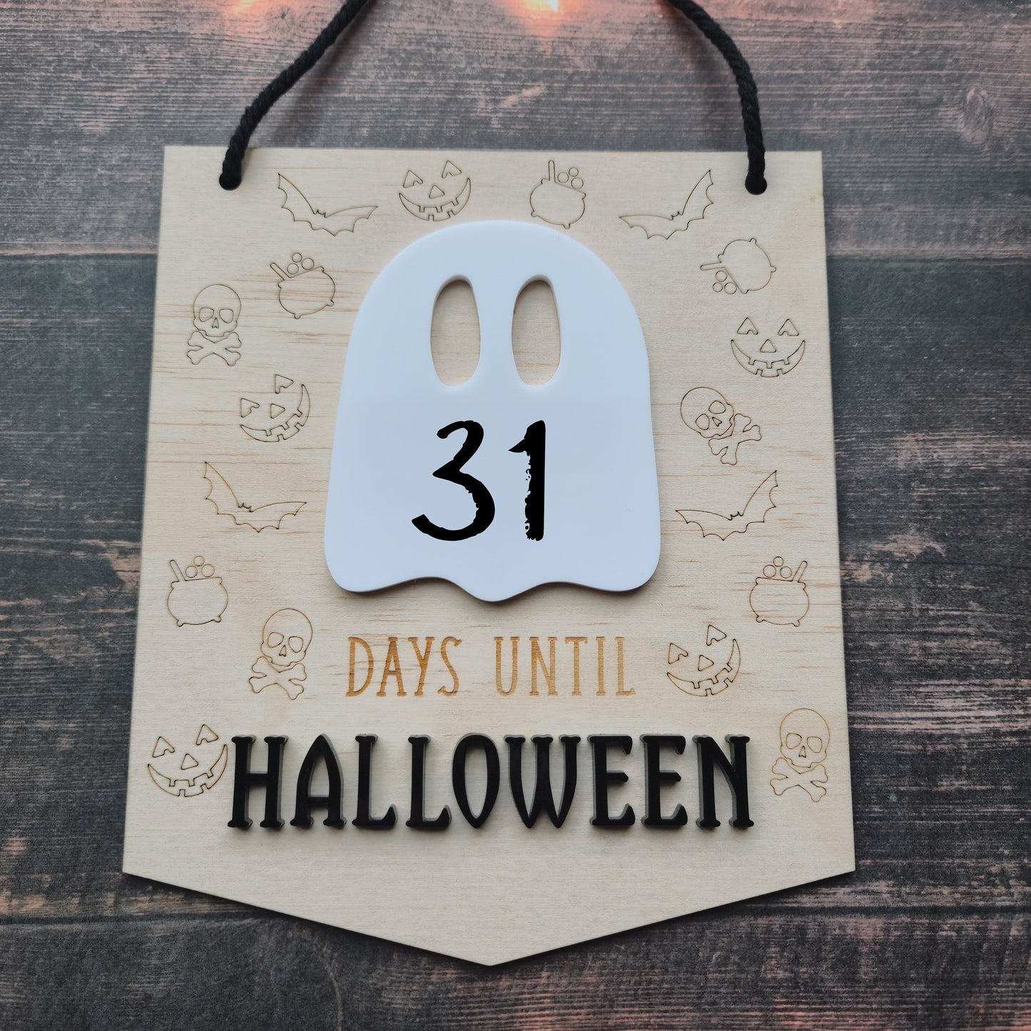 Halloween Countdown Sign Banner