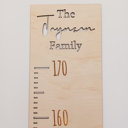 Family Height Chart