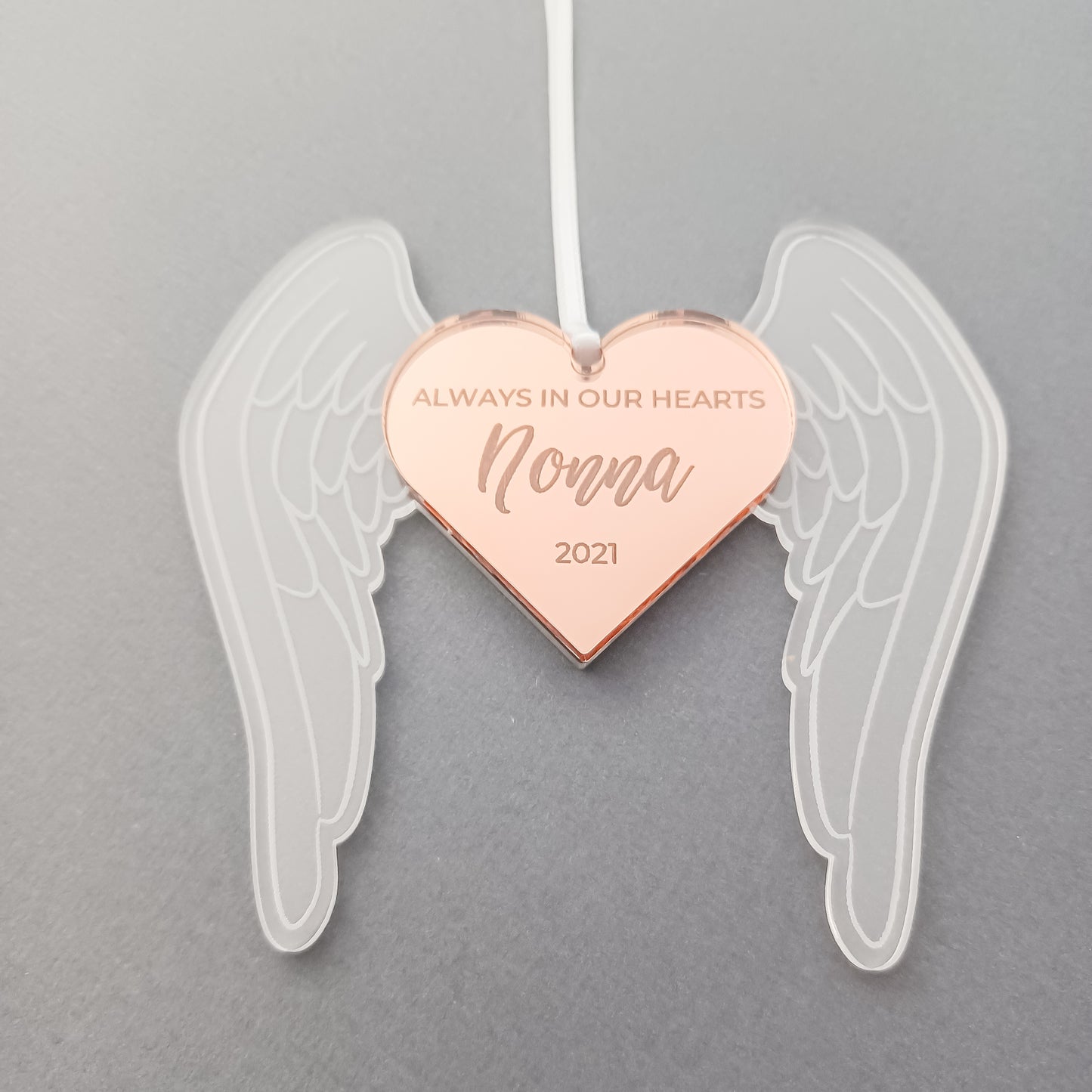 Personalised Heart Memorial Ornament