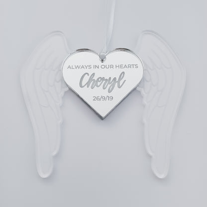 Personalised Heart Memorial Ornament