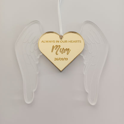 Personalised Heart Memorial Ornament