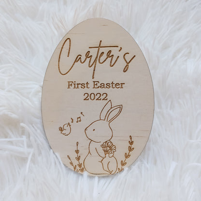 Personalised My First Easter Small Photo Plaque