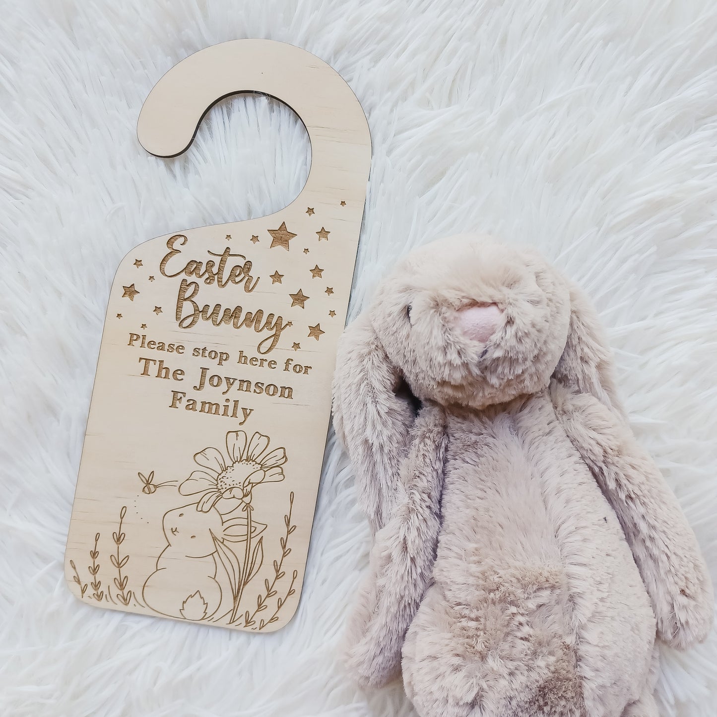 Personalised Easter Bunny Door Hanger