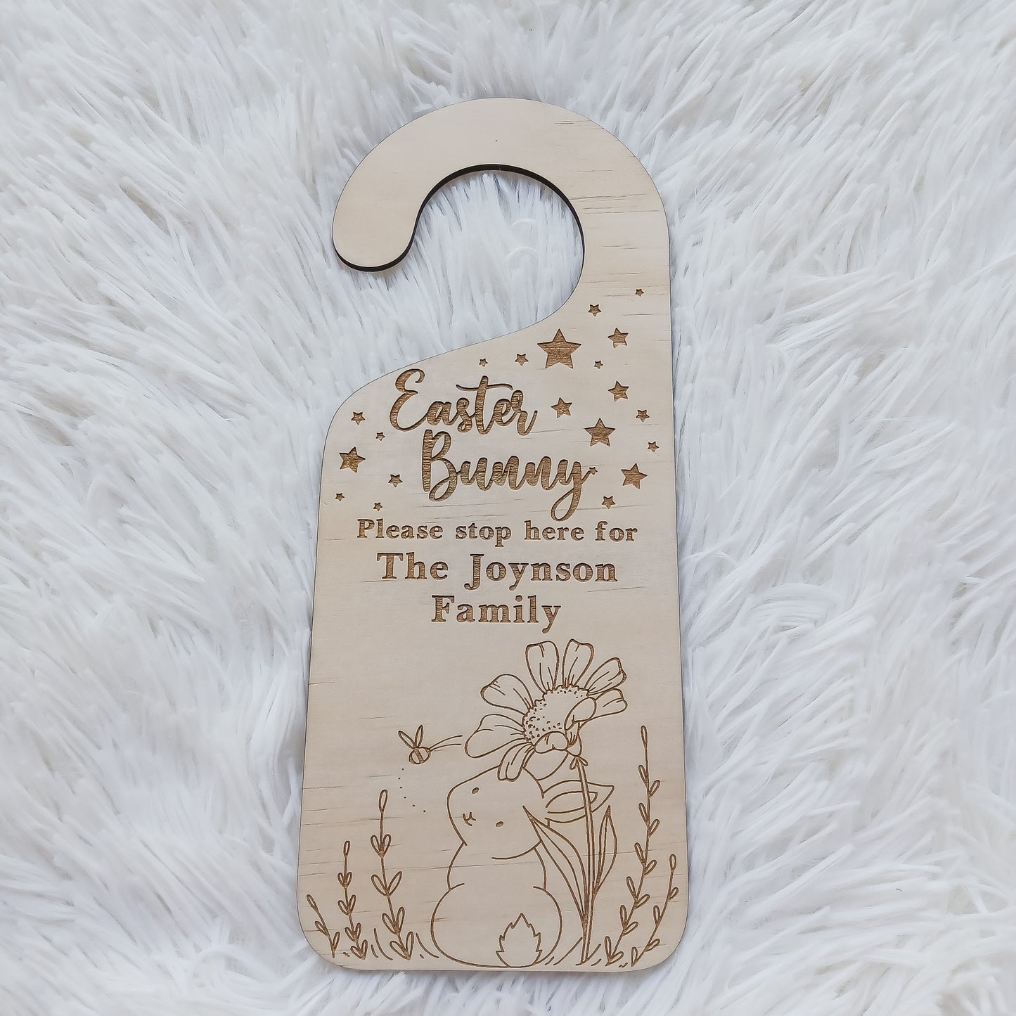 Personalised Easter Bunny Door Hanger