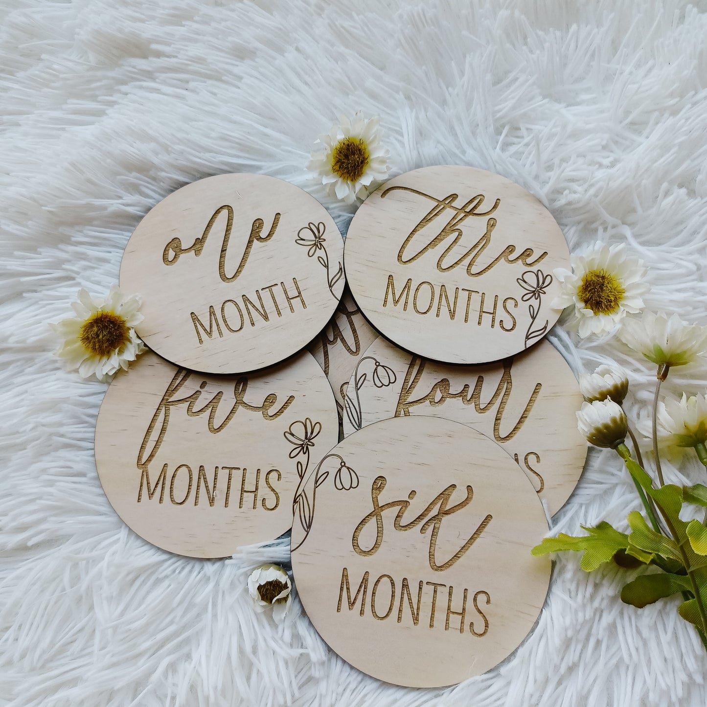 Wild Flower Month Milestone Cards