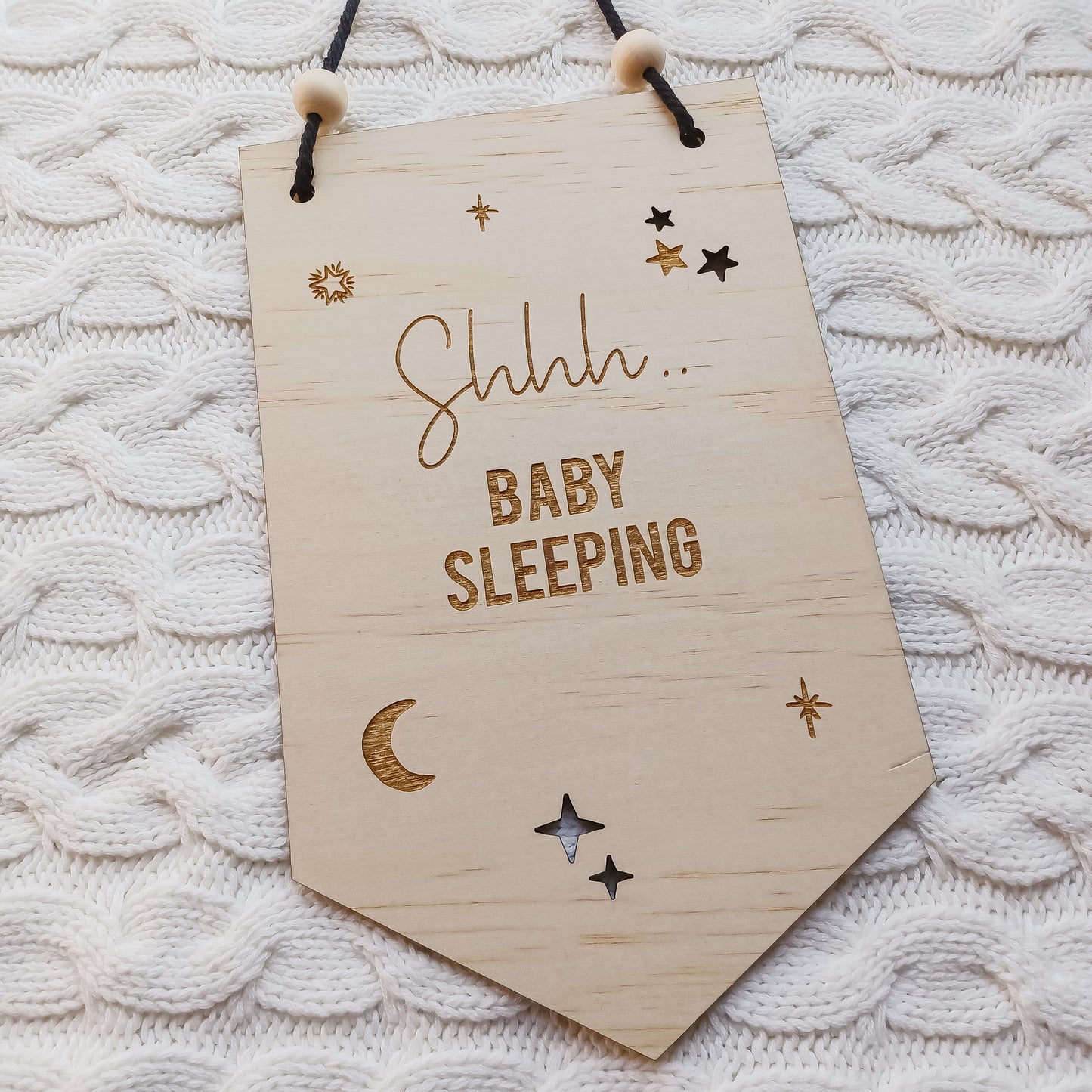 Shhh...  Baby Sleeping Banner Sign