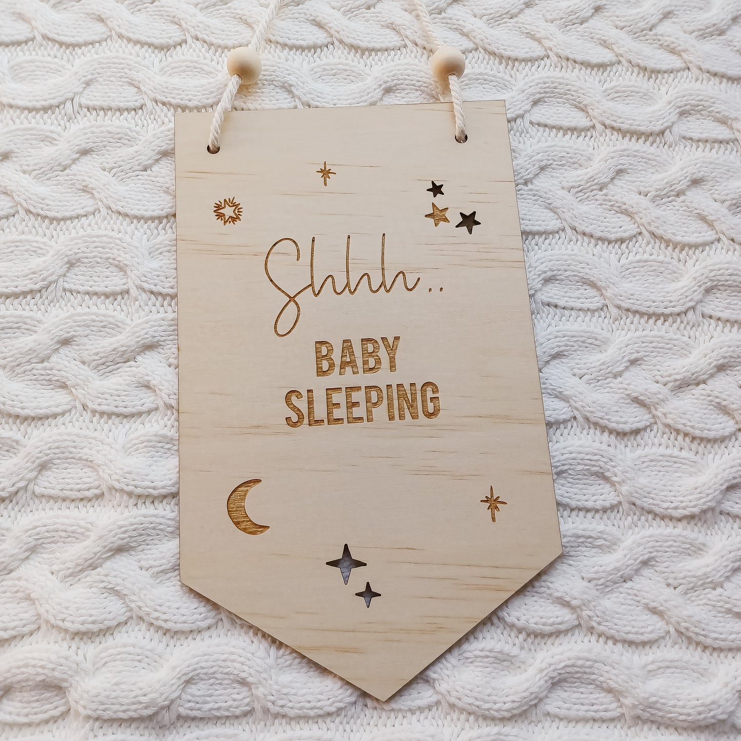 Shhh...  Baby Sleeping Banner Sign