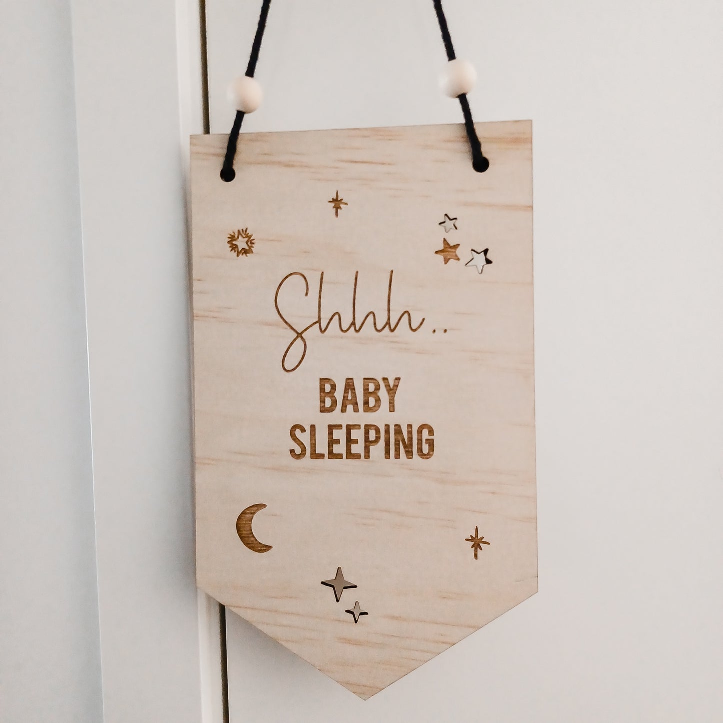 Shhh...  Baby Sleeping Banner Sign