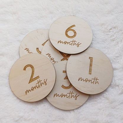 Simple Month Milestone Cards