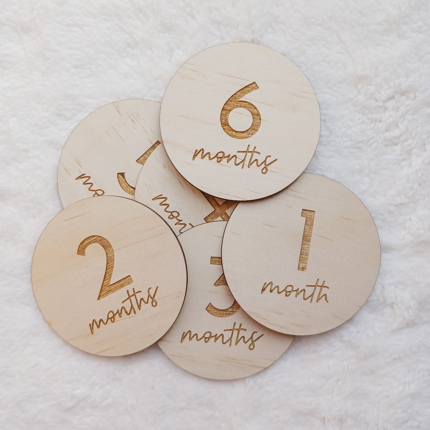 Simple Month Milestone Cards