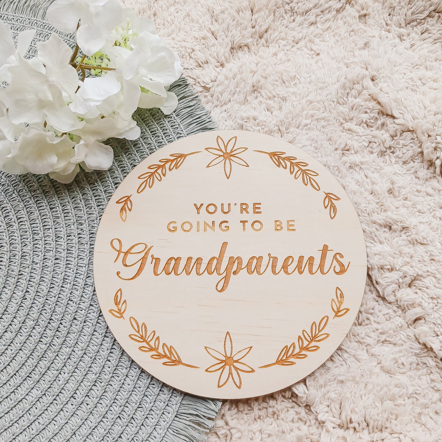 Pregnancy Announcement Plaque Grandparents | Aunty | Uncle