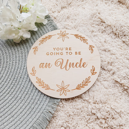 Pregnancy Announcement Plaque Grandparents | Aunty | Uncle