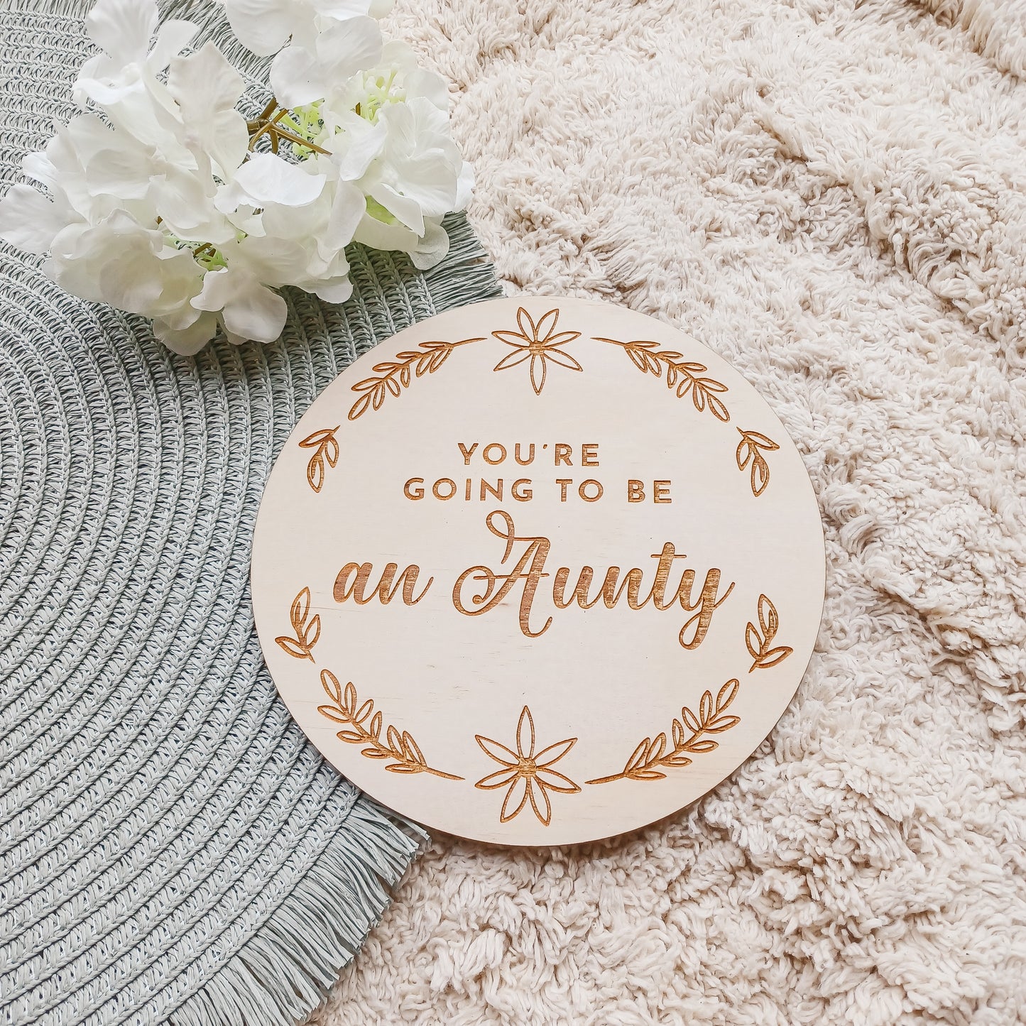 Pregnancy Announcement Plaque Grandparents | Aunty | Uncle