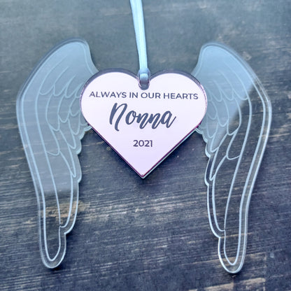 Personalised Heart Memorial Ornament