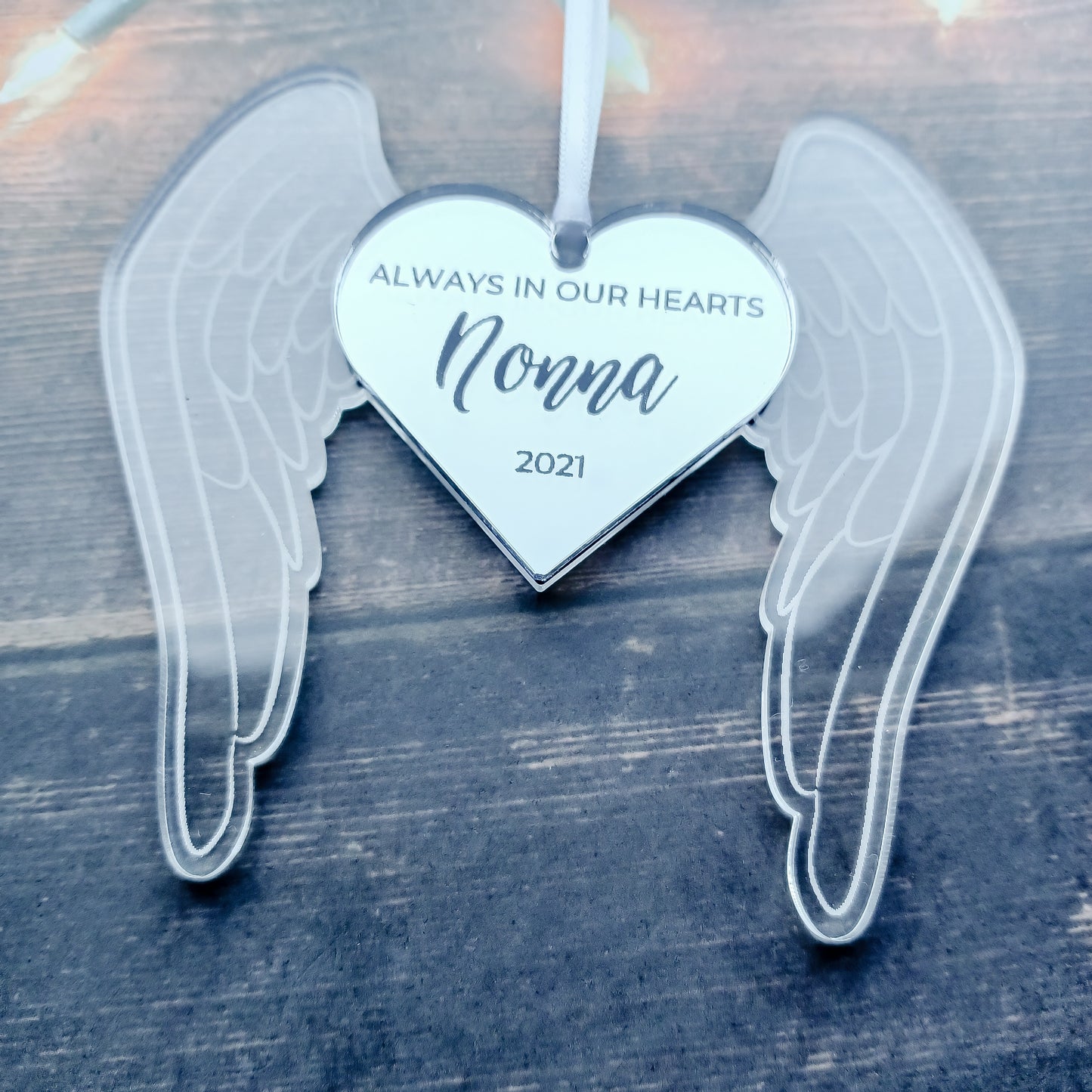 Personalised Heart Memorial Ornament