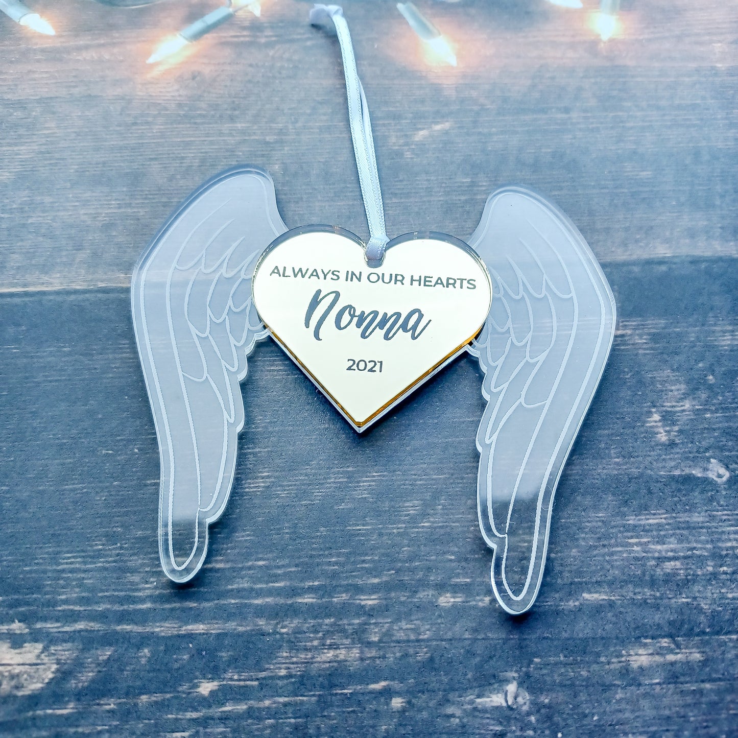 Personalised Heart Memorial Ornament