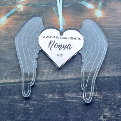 Personalised Heart Memorial Ornament