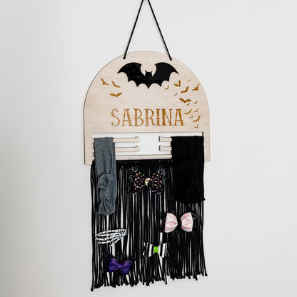 Spooky Bat Bow and Headband Holder