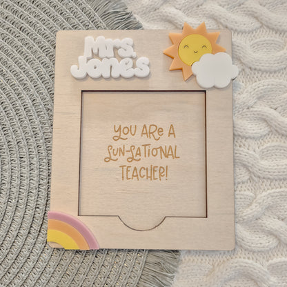 Personalised Teacher Sticky Note Holder