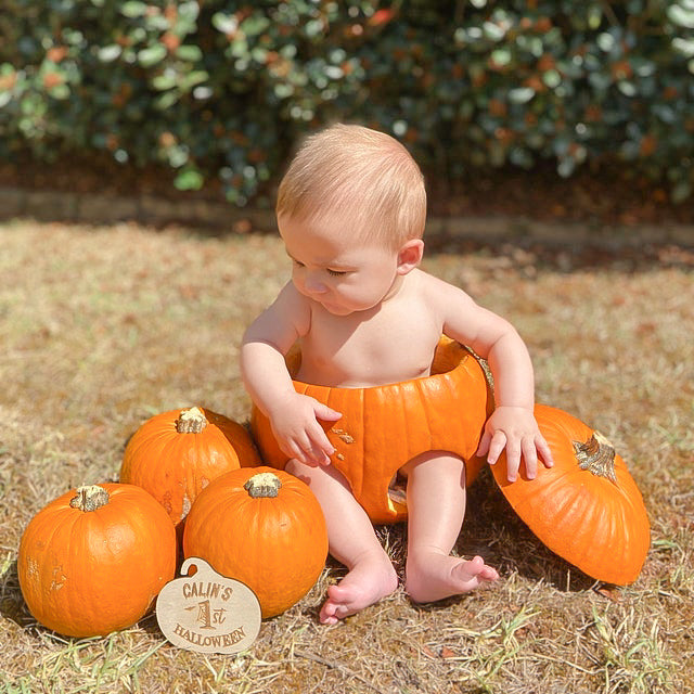 Personalised First Halloween Pumpkin/Ghost