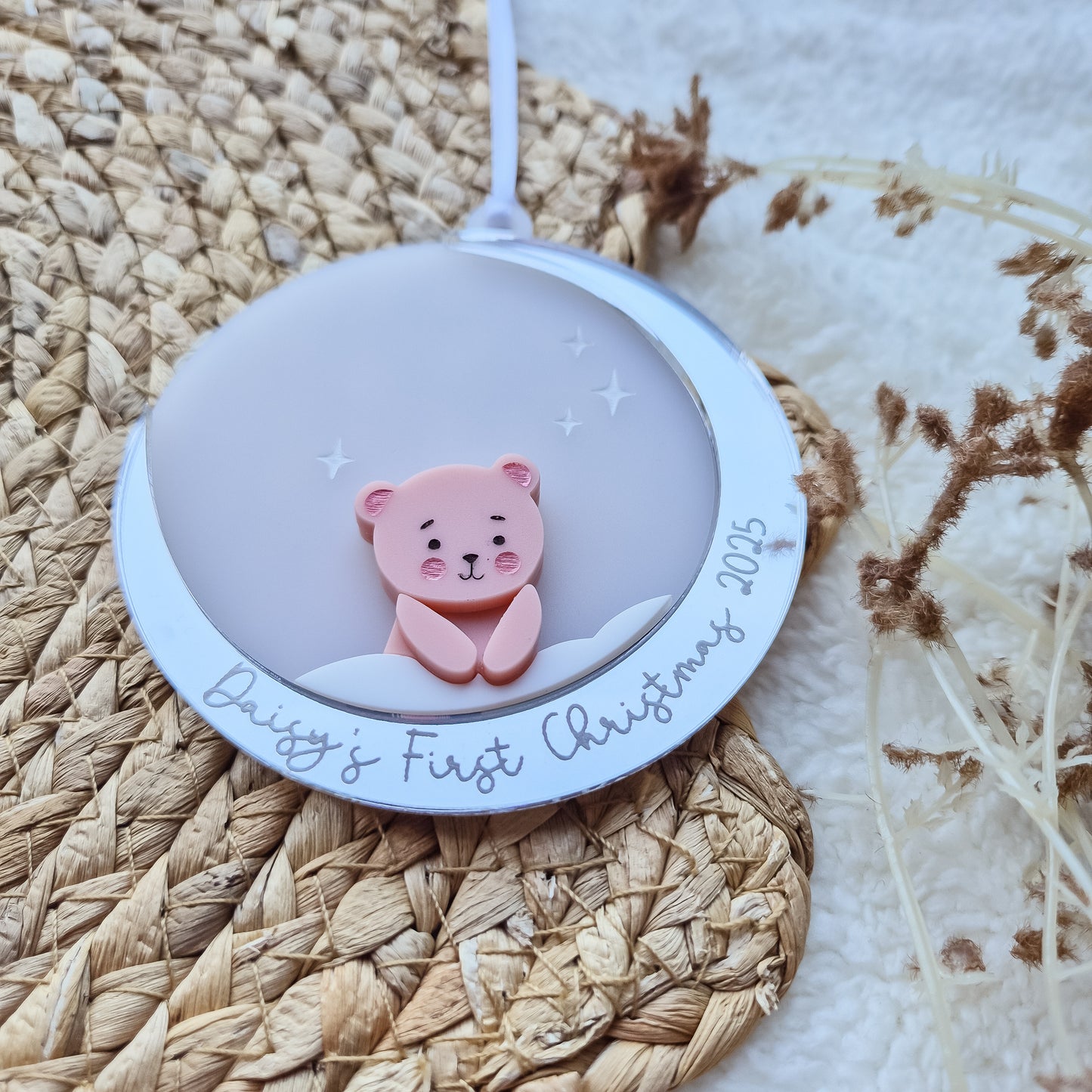 Moon Bear Baby's First Christmas Ornament